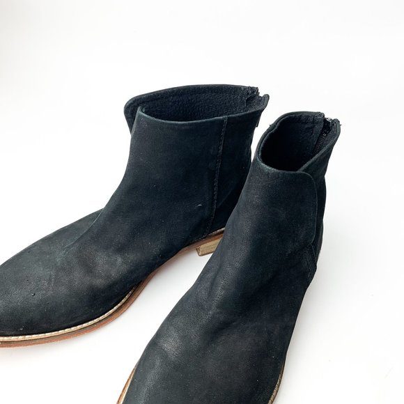 Free People black century ankle flat bootie 41 - Picture 9 of 9